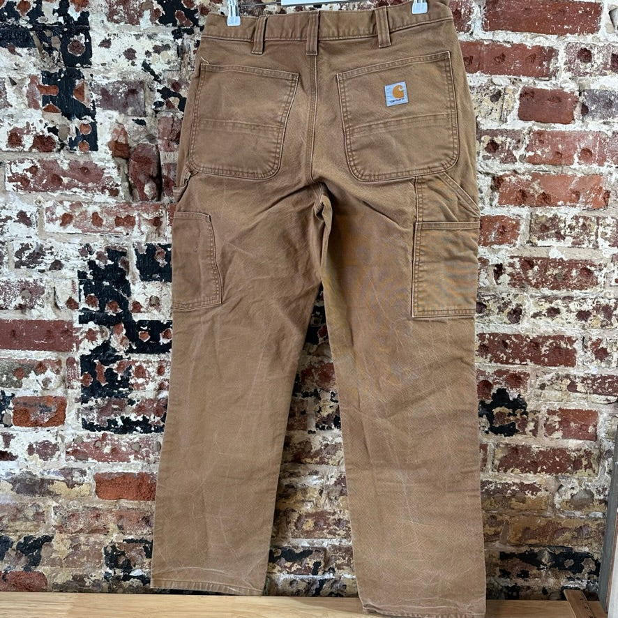 Carhartt Double Knee Brown Mens 32x32 Pants