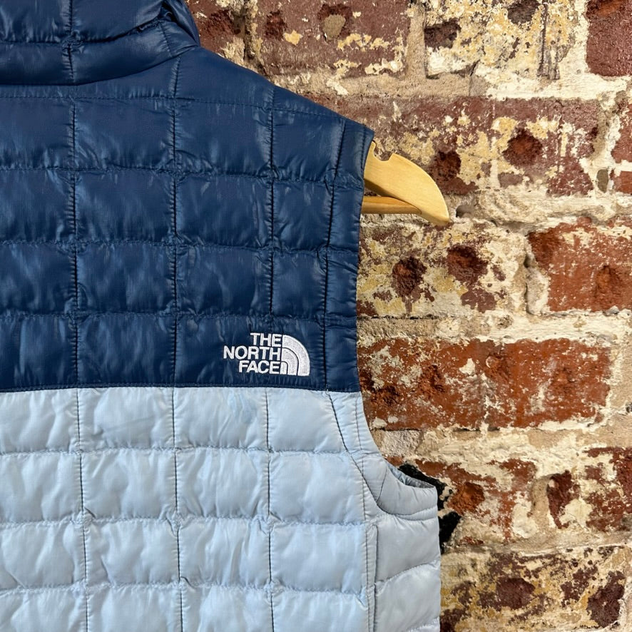 North Face Womens Small Thermoball Blue Vest