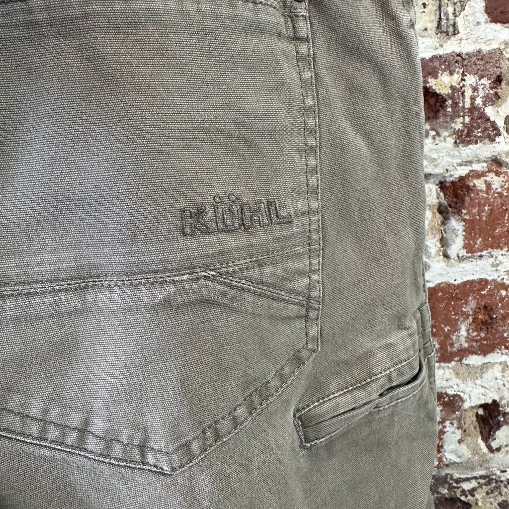 Kuhl Pants Men's 34x36 Tan Free Kanvus Jeans Canvas Stretch Hiking Outdoor