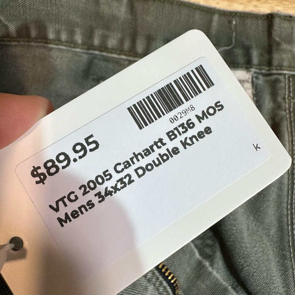 Carhartt B11 MOS Mens 34x32 Pants