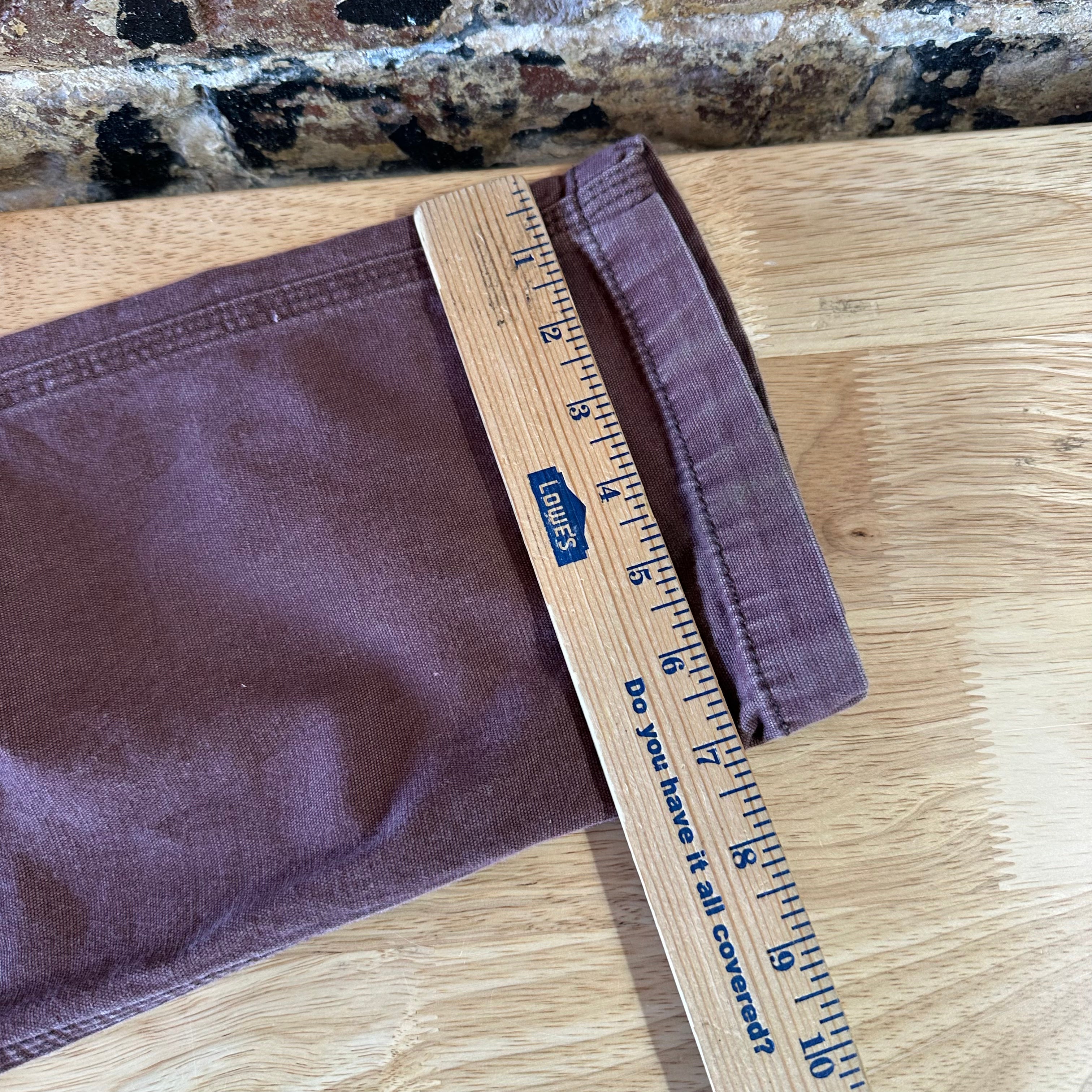 Carhartt Canvas Straight Fit Work Pants Reddish Mens 34x34