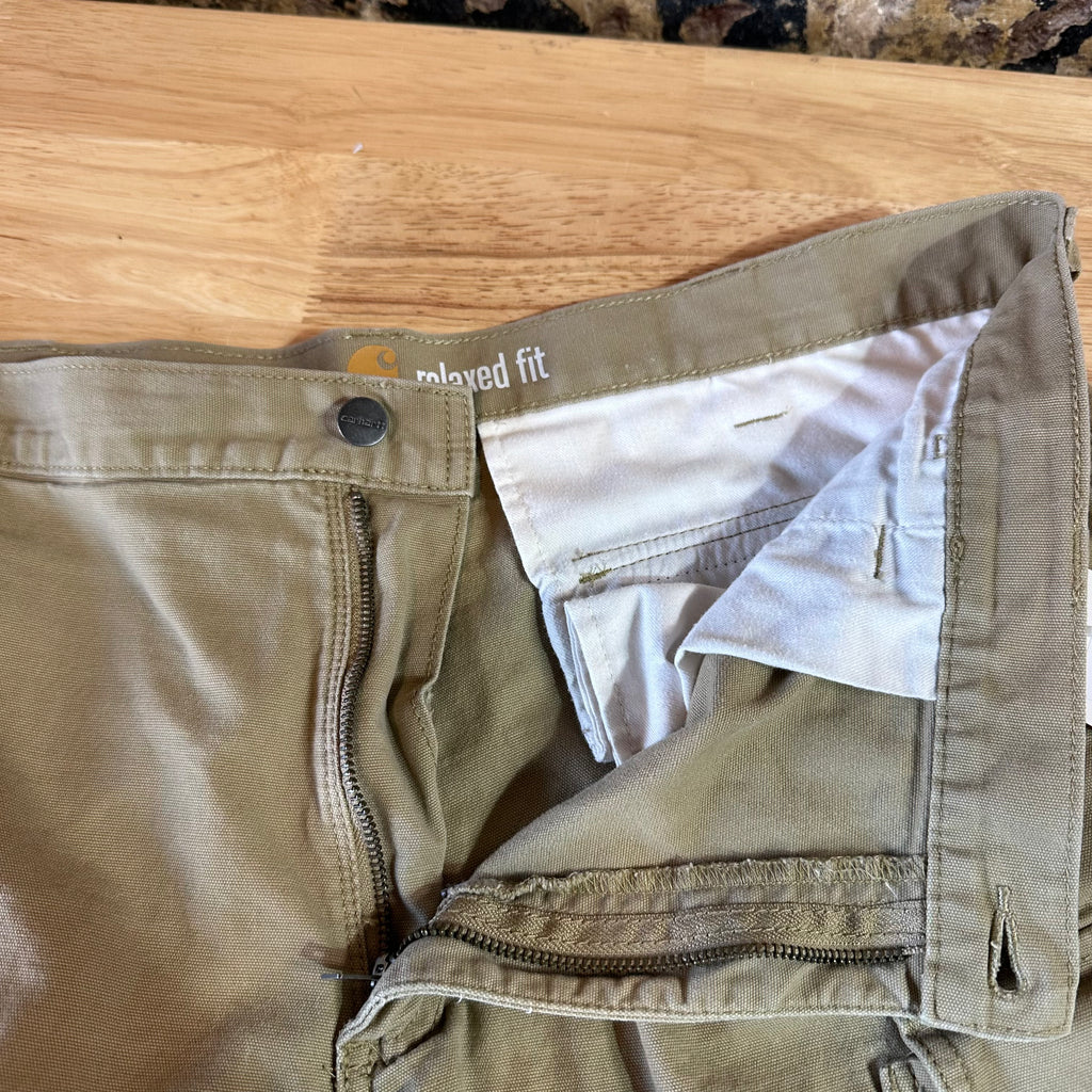 Carhartt Cargo Tan Shorts Mens 38