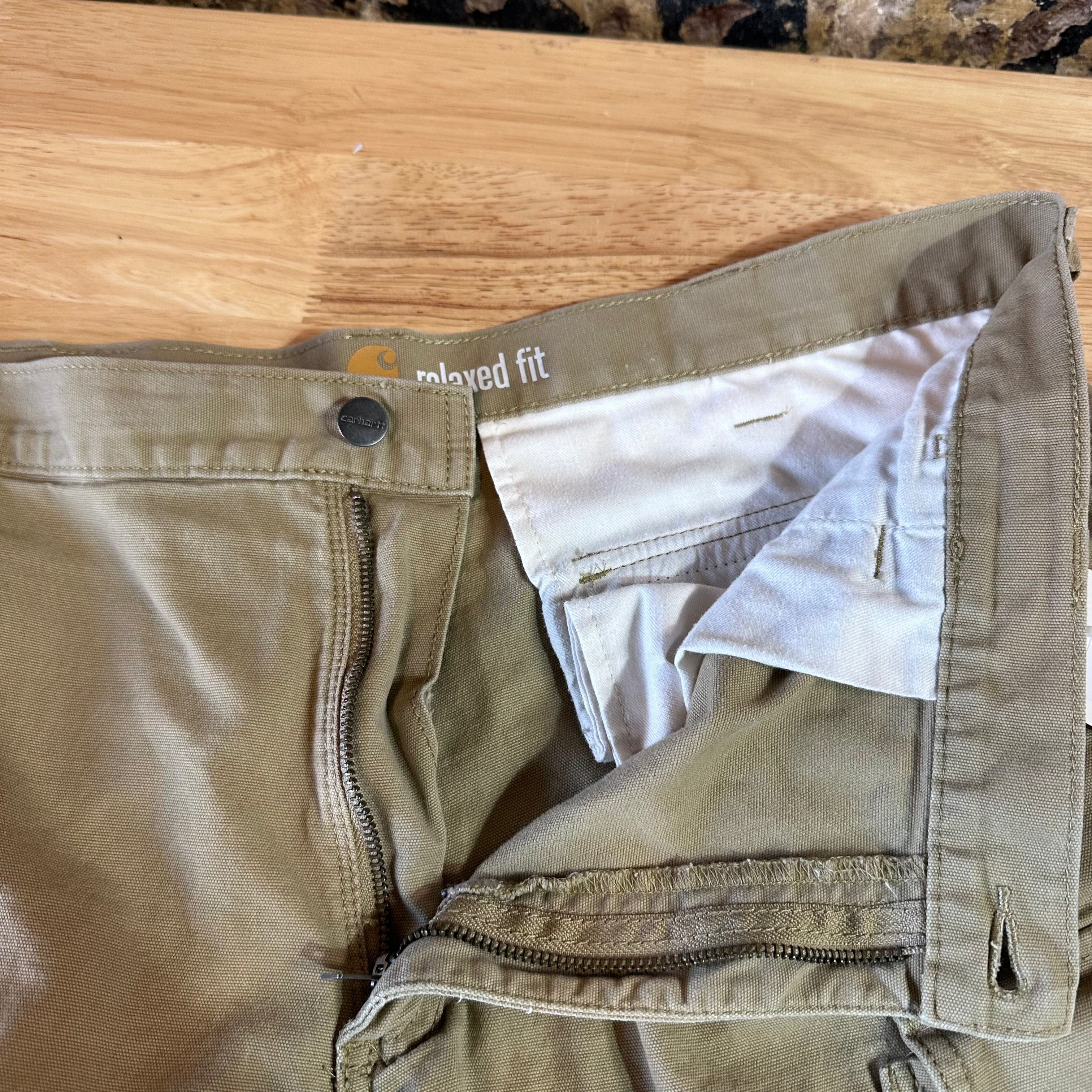 Carhartt Cargo Tan Shorts Mens 38