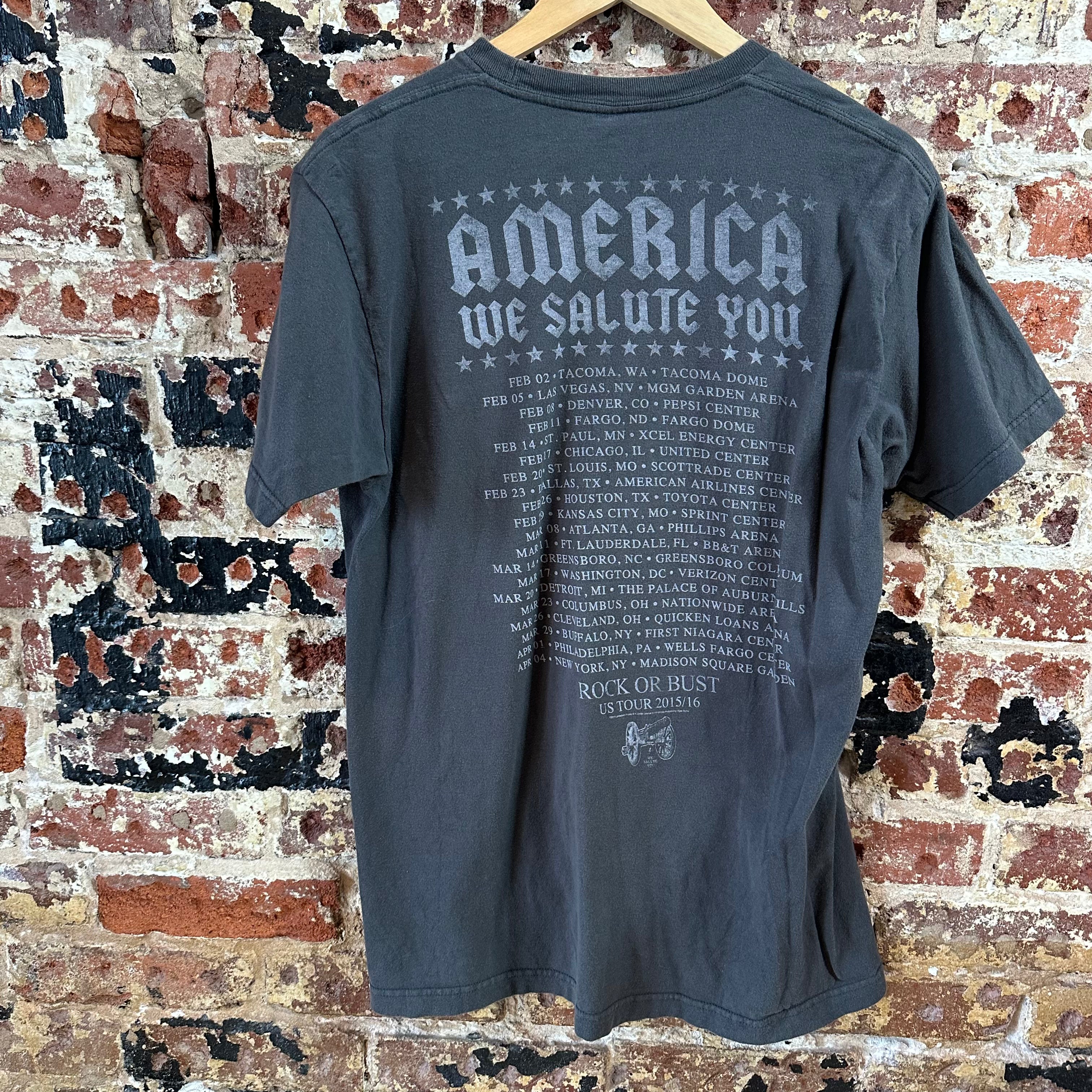 AC/DC Large Gray S/S T-Shirt
