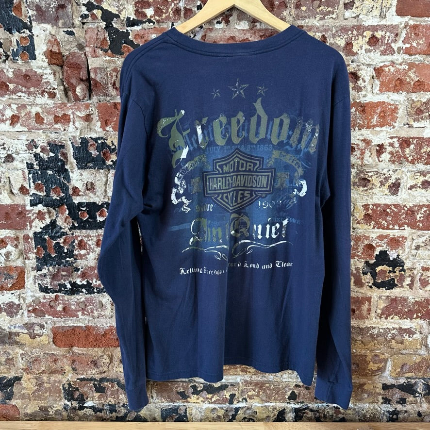 Harley Davidson T Shirt Mens Large Long Sleeve