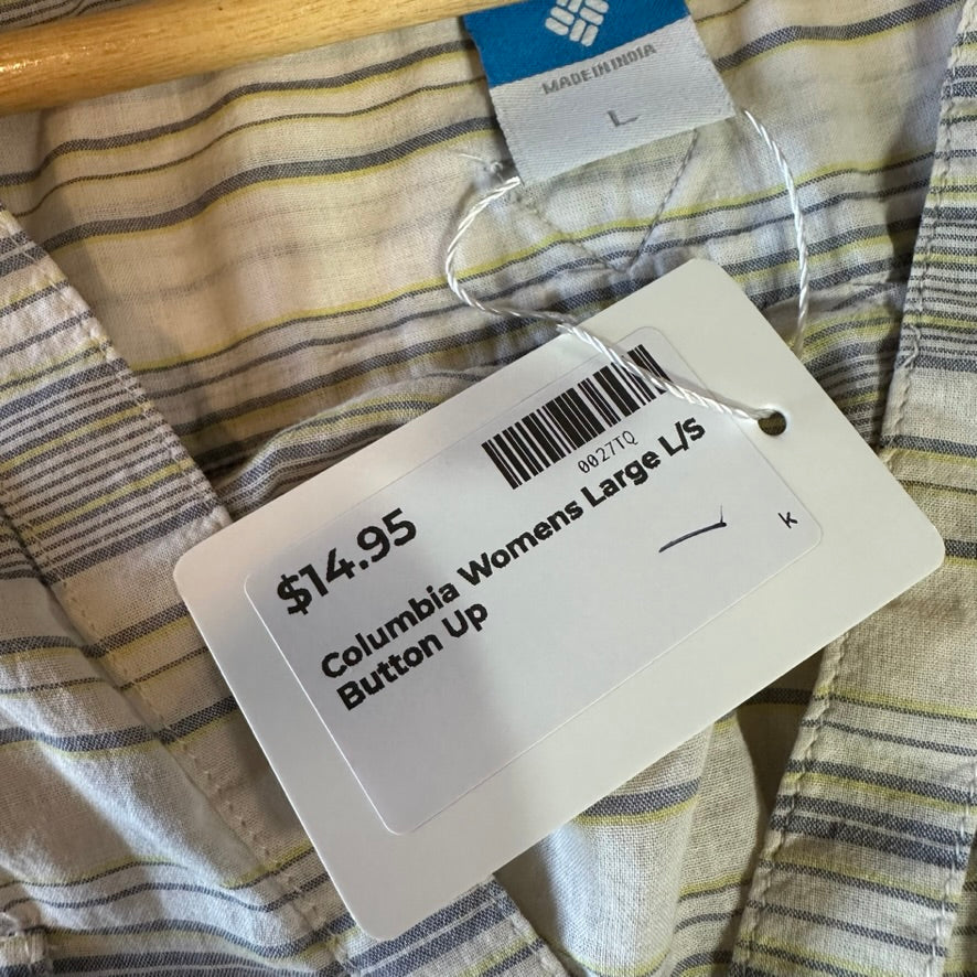 Columbia Womens Large Button Up