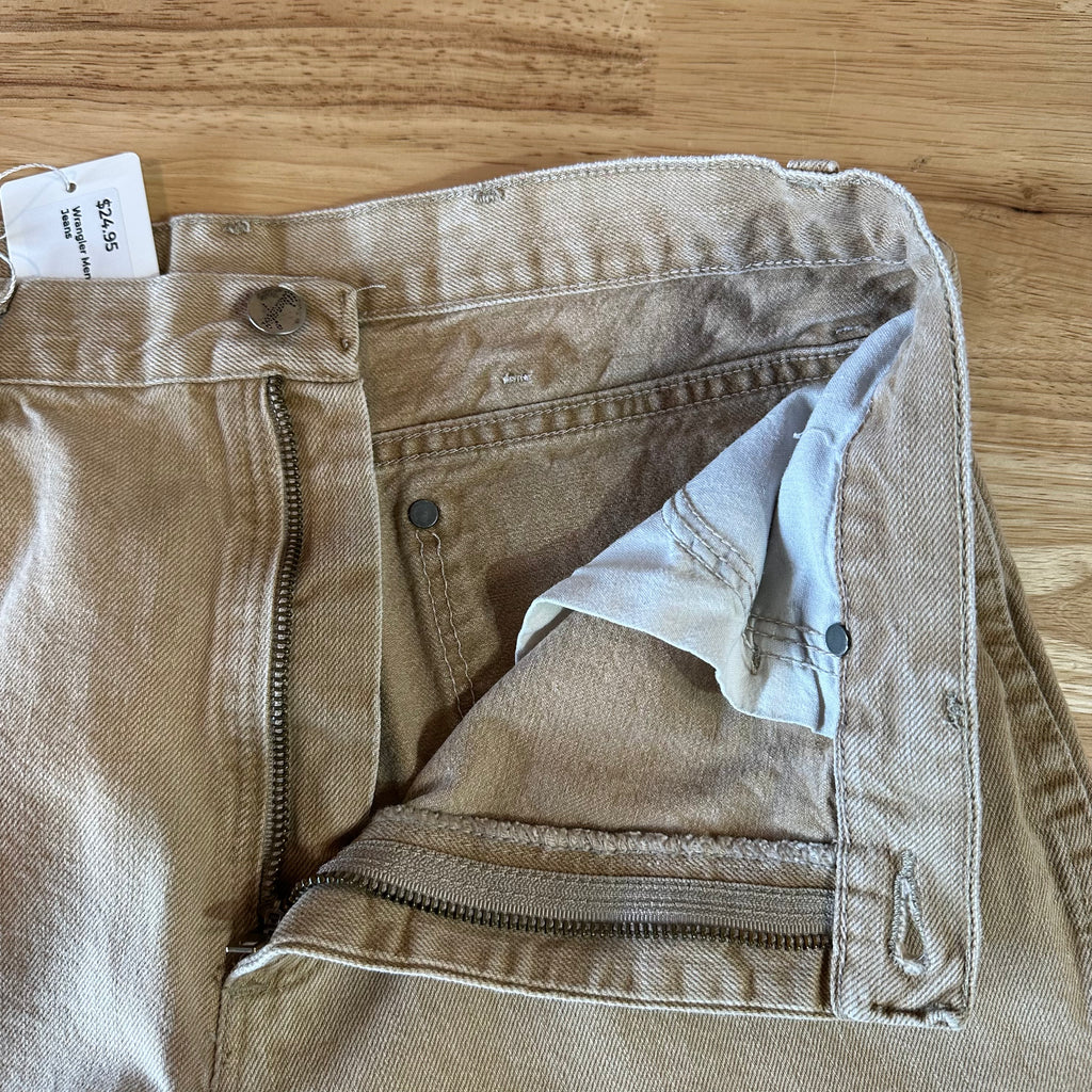 Wrangler Mens 32x34 Tan Jeans