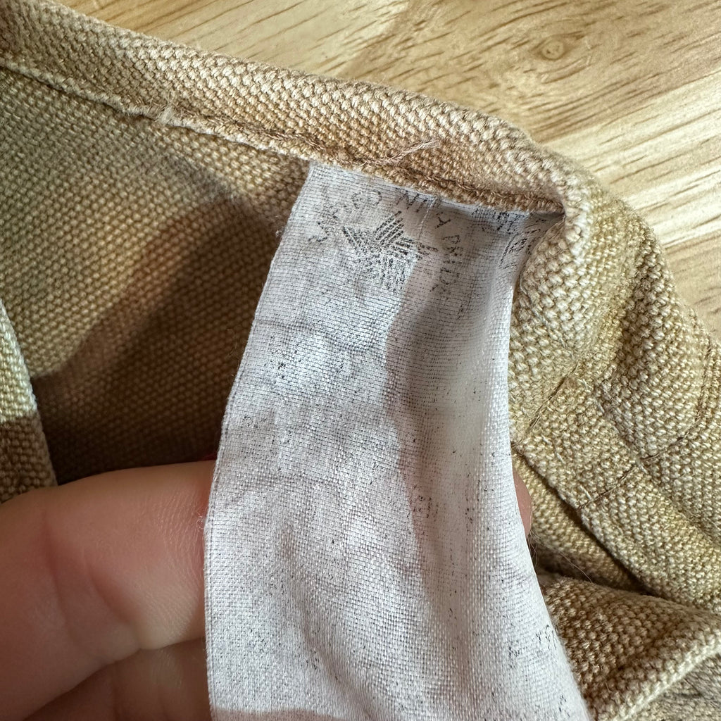 Vintage Carhartt Boy's Medium Brown Bib Insulated Overalls Double Knee Farm Bibs