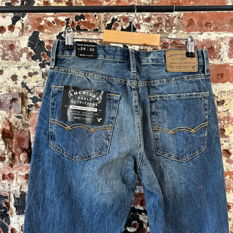 American Eagle Mens 29x32 Blue Jeans NEW