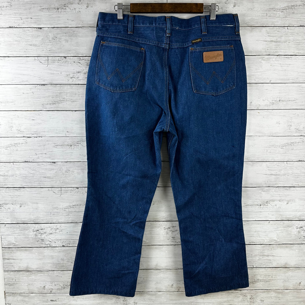 Vintage Wrangler Jeans 38x24.5 Blue western denim *hemmed