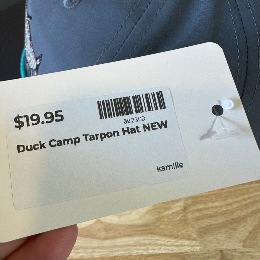 Duck Camp Tarpon Fishing Rope Hat Snapback Embroidered Saltwater Fly Angler Cap