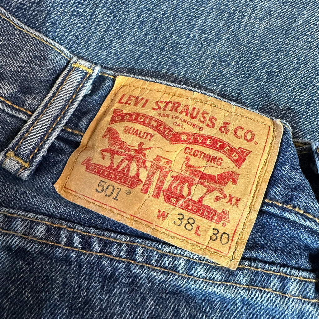 Levi's 501 Mens 38x30 Blue Jeans
