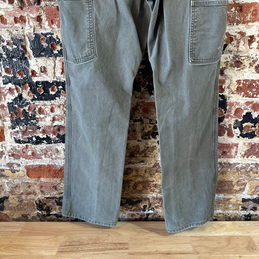 Carhartt Duck Utility Relaxed Fit Pants green rugged canvas work Mens 30x32