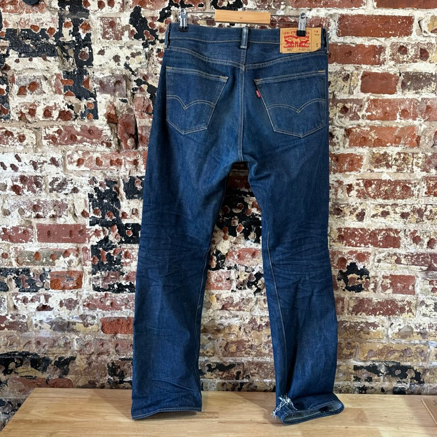 Levi's 501 Mens 32x34 Dark Blue Jeans