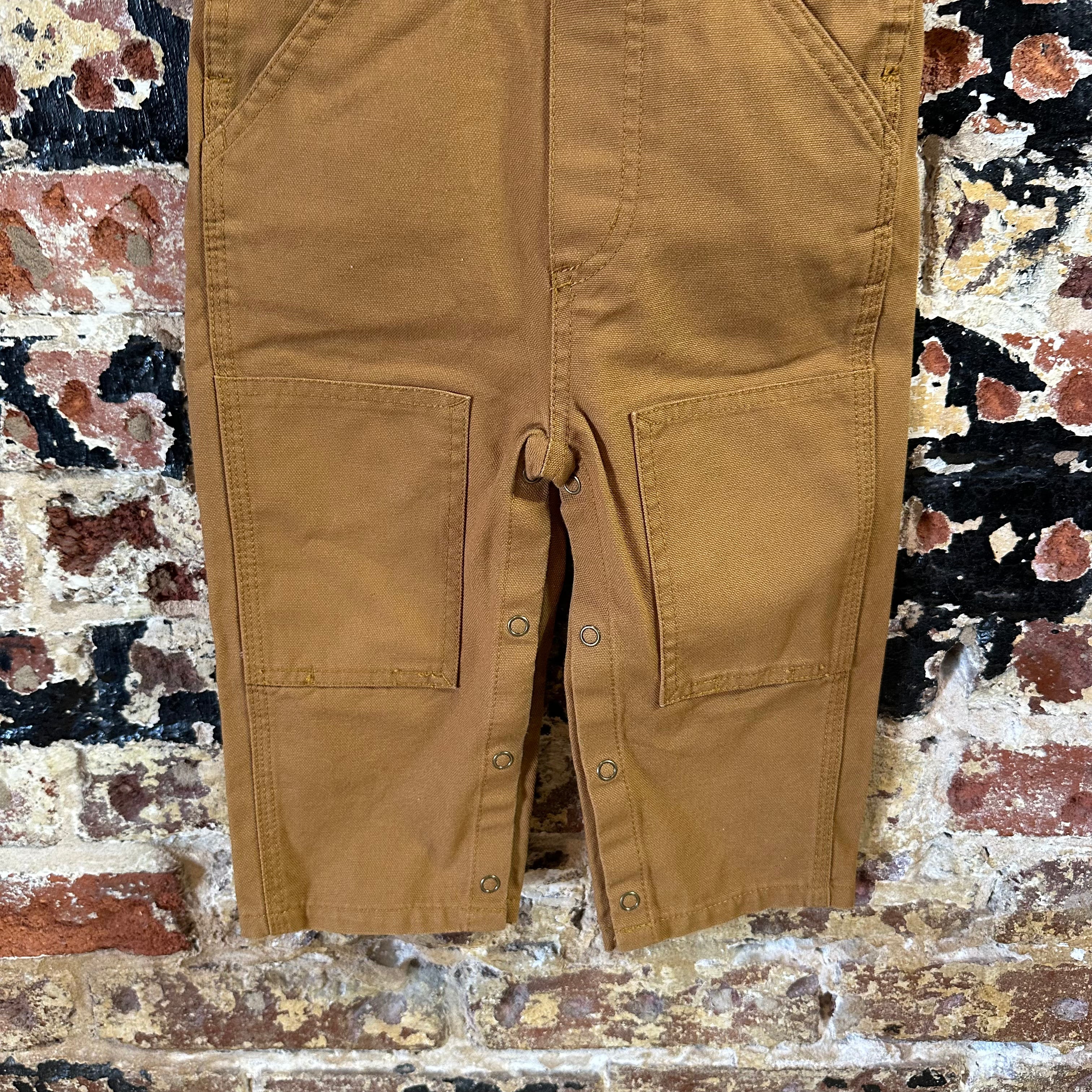 Carhartt Brown Bibs 18M