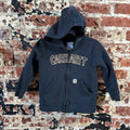 Carhartt Zip Up Black Hoodie Toddler Boys 4T