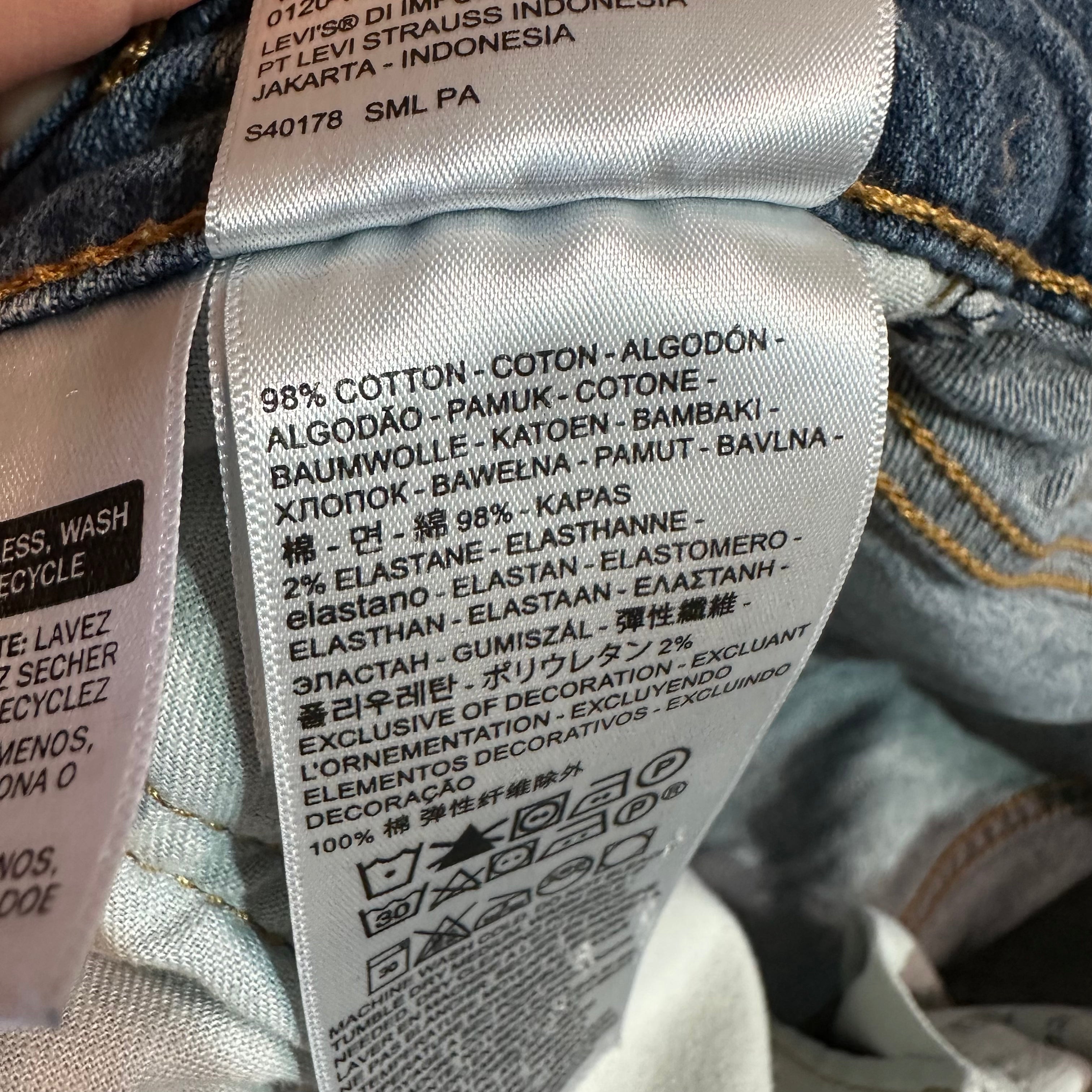 Levis 514 Mens 30x32 Blue Jeans