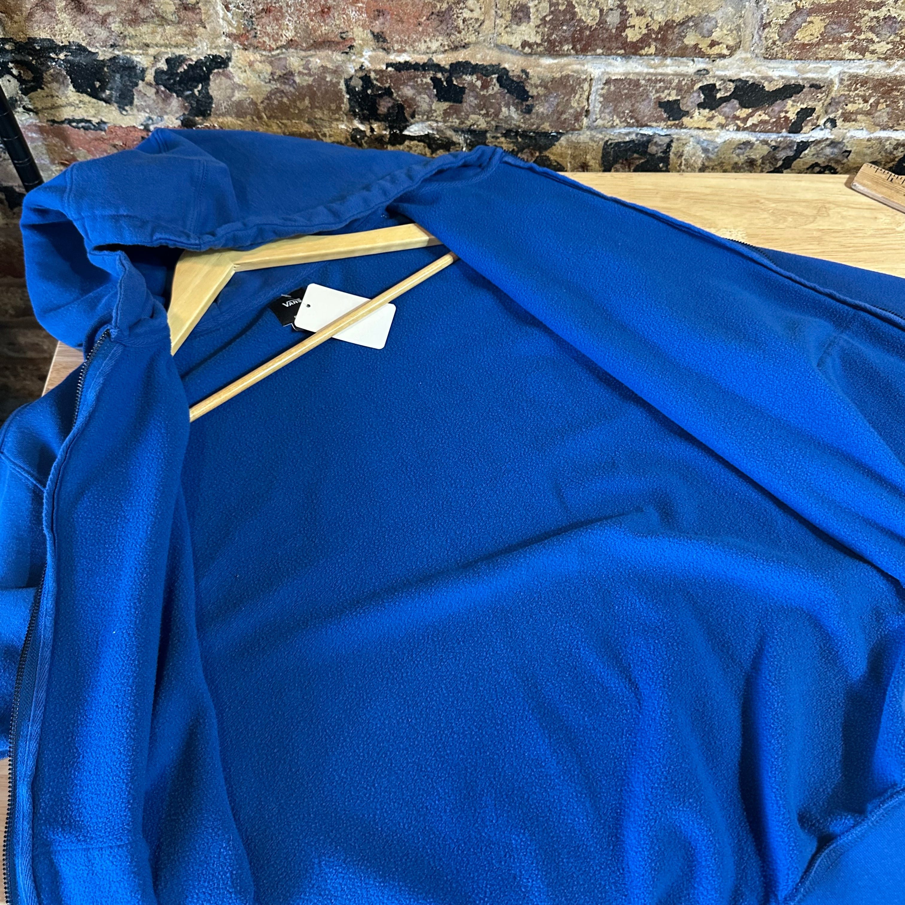 VANS Blue Full Zip Hoodie Mens Medium