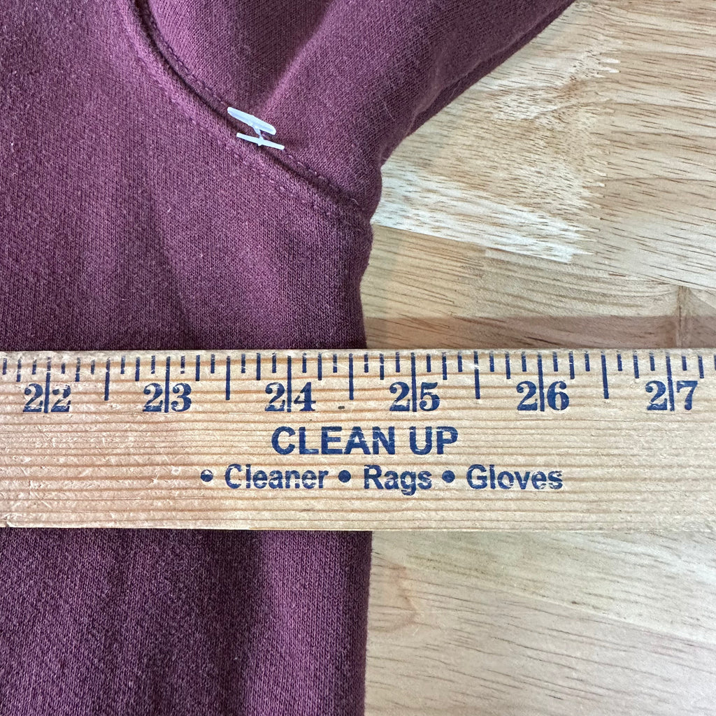 Carhartt Men's Large Sleeve Logo Hoodie Loose Fit Workwear Purple