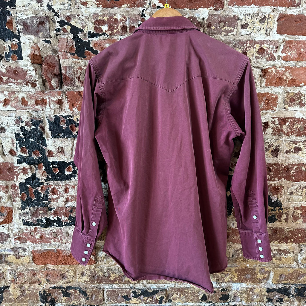 Wrangler Mens Medium Purple Western Shirt