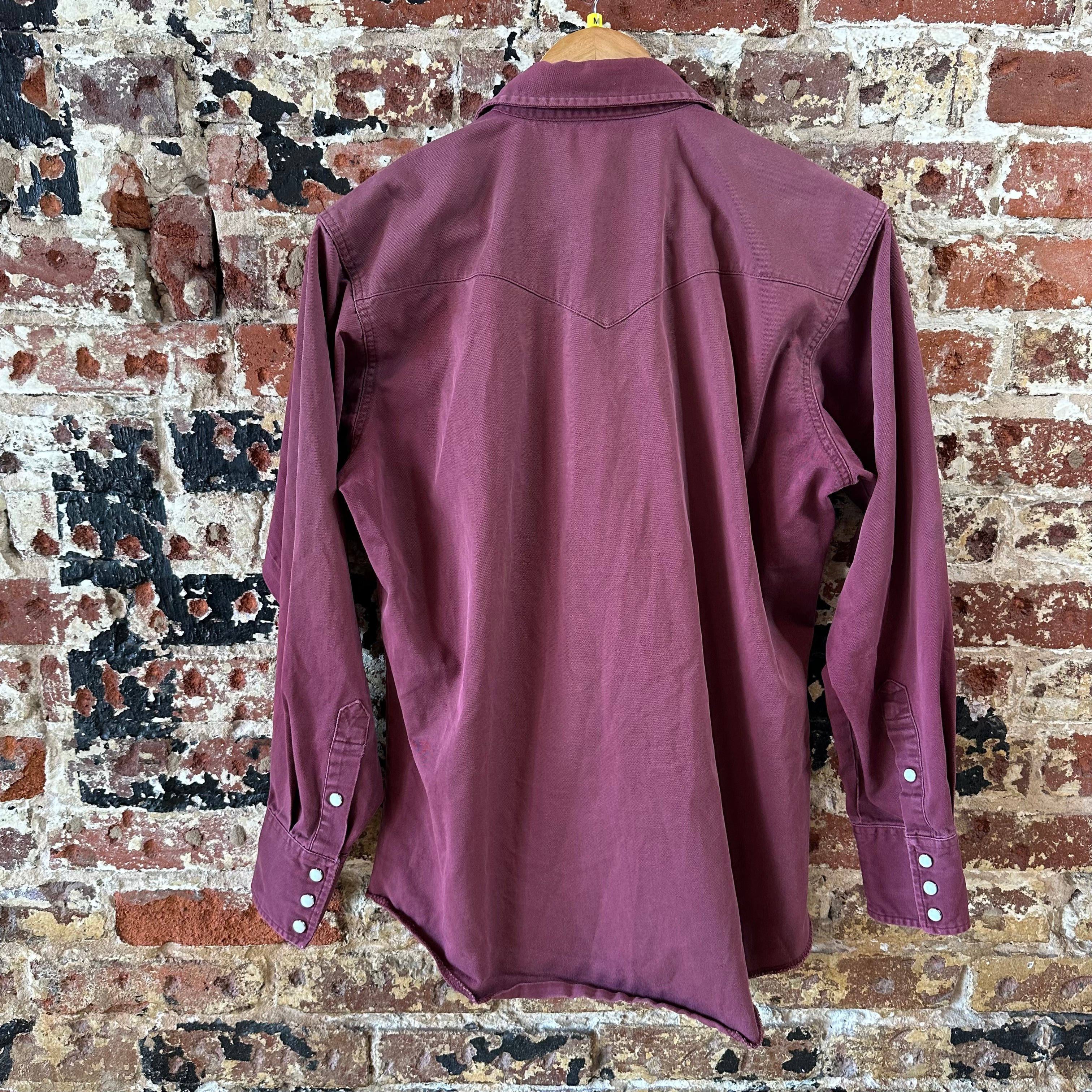 Wrangler Mens Medium Purple Western Shirt