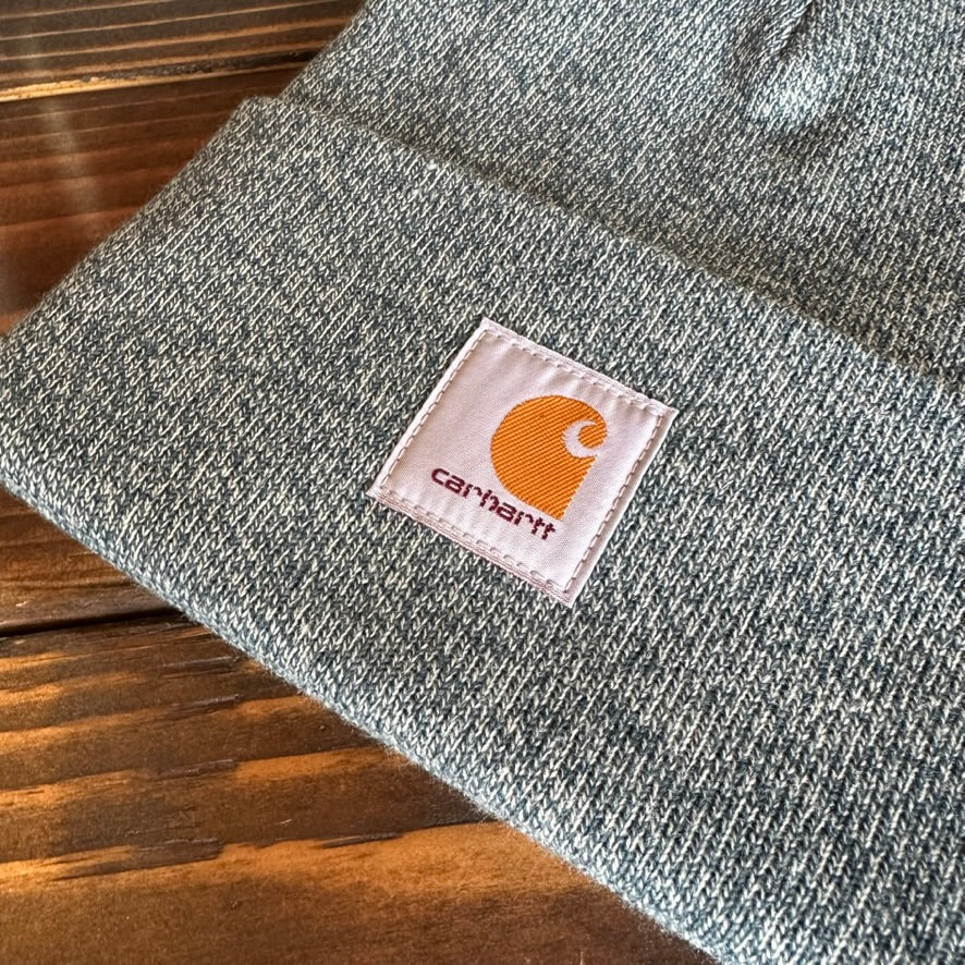Carhartt A18 Rib Knit Cuffed Beanie greenish blue NEW Hat One size