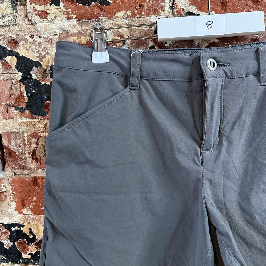 Patagonia Quandary Shorts Women's 8 Gray Lightweight Outdoor Hiking 5" inseam