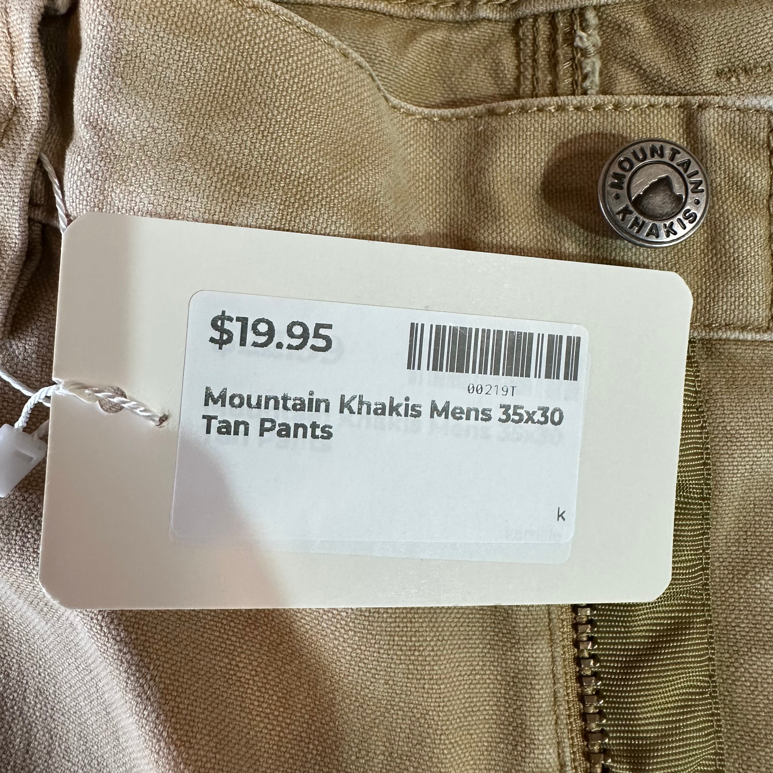 Mountain Khakis Mens 35x32 Tan Pants