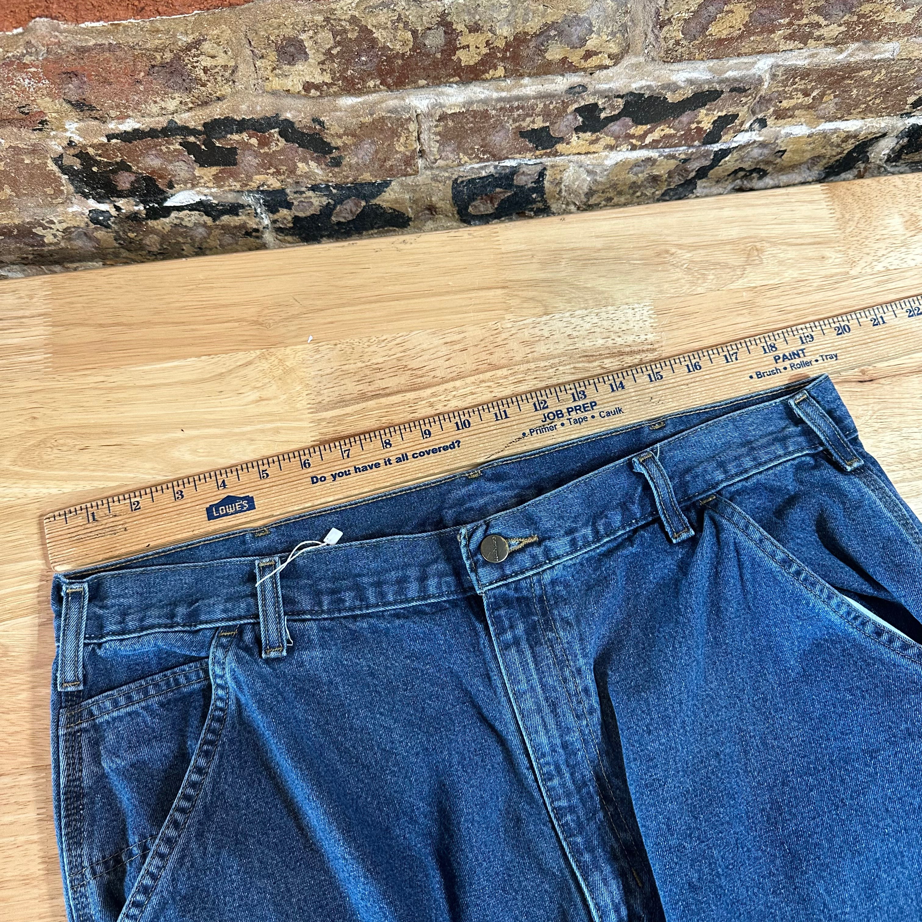 Carhartt Mens 38x30 Blue Jeans