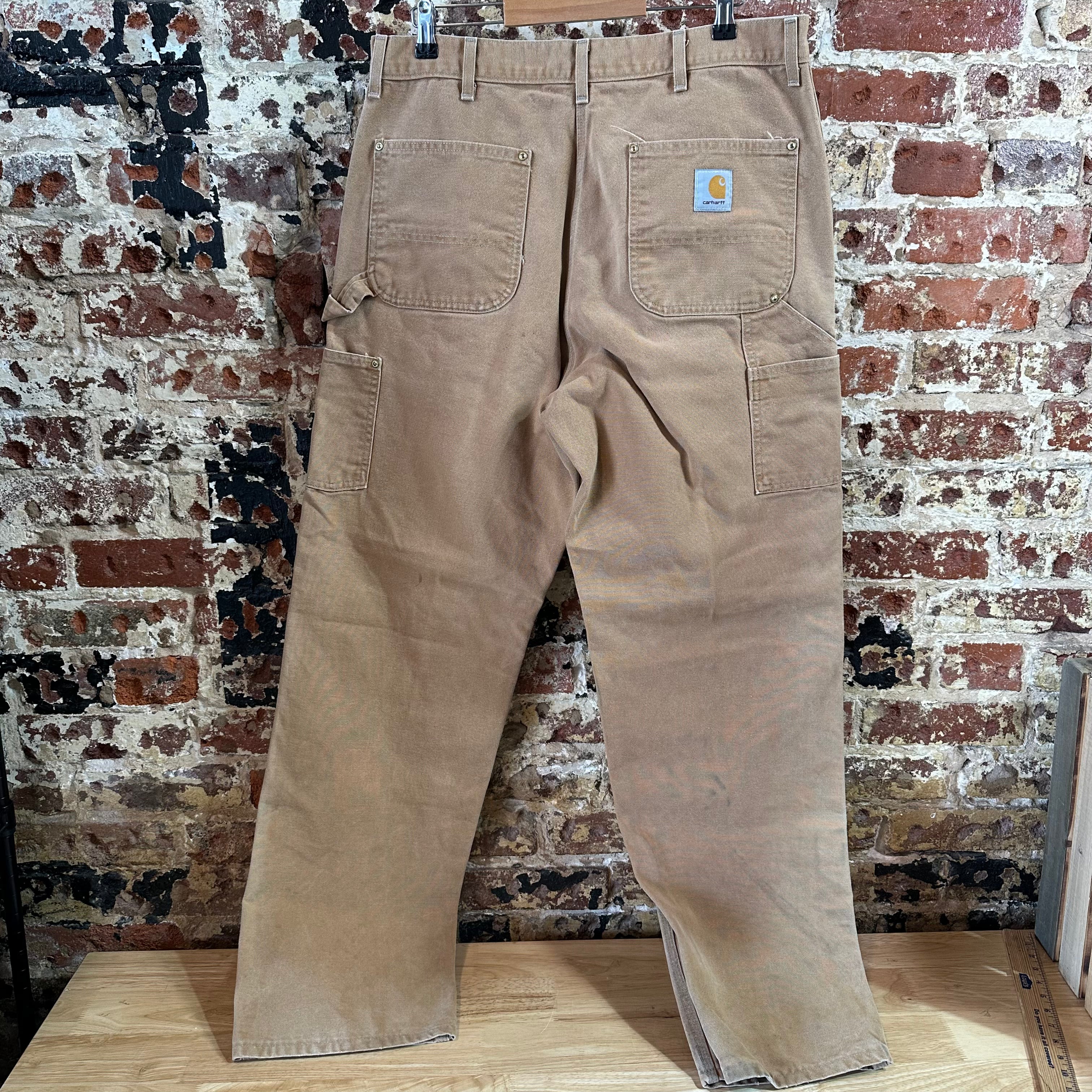 VTG Carhartt B01 BRN Mens 38x36 Double Knee Pants