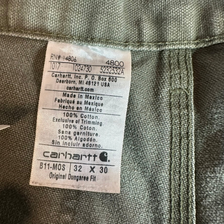 Carhartt B11 MOS Mens 32x30 Green Pants