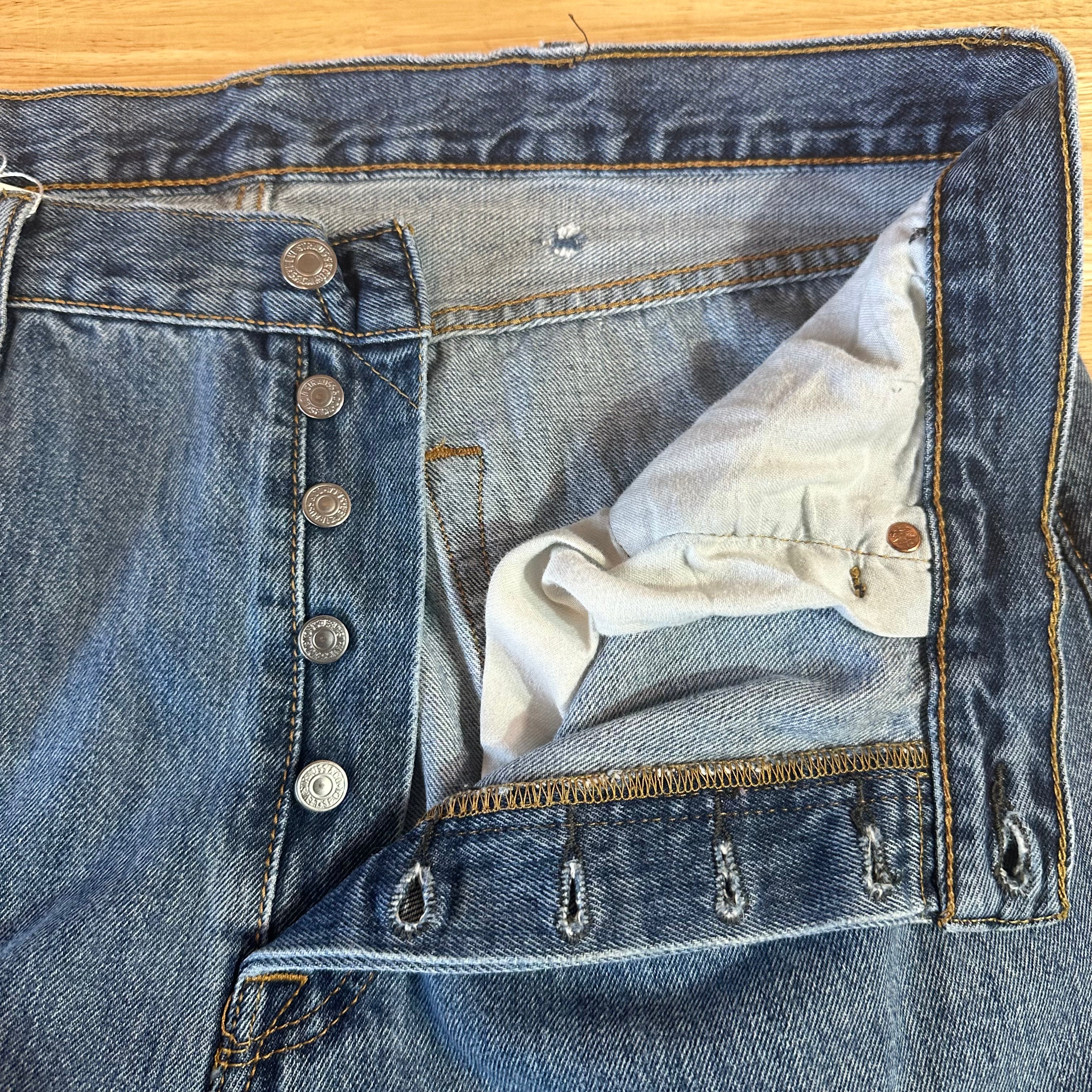 Levi's 501 Mens 38x34 Blue Jeans
