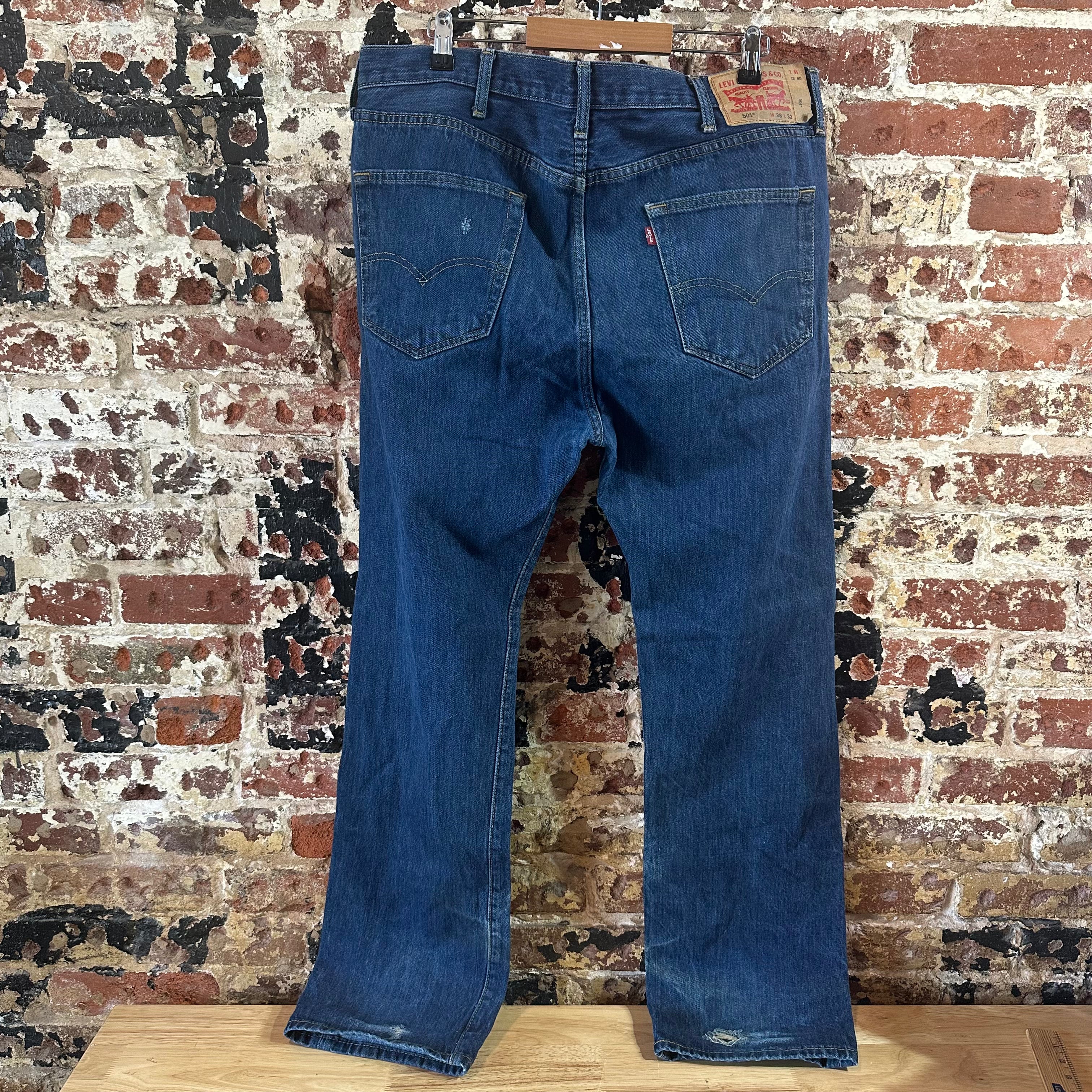 Levi's 501 Mens 38x32 Blue Jeans