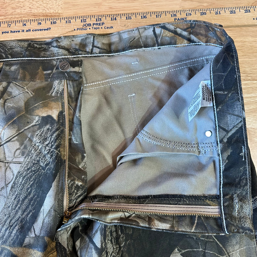 Wrangler Pro Gear Cargo Pants Mens 40x30 Brown Real Tree Camo Hunting Outdoors