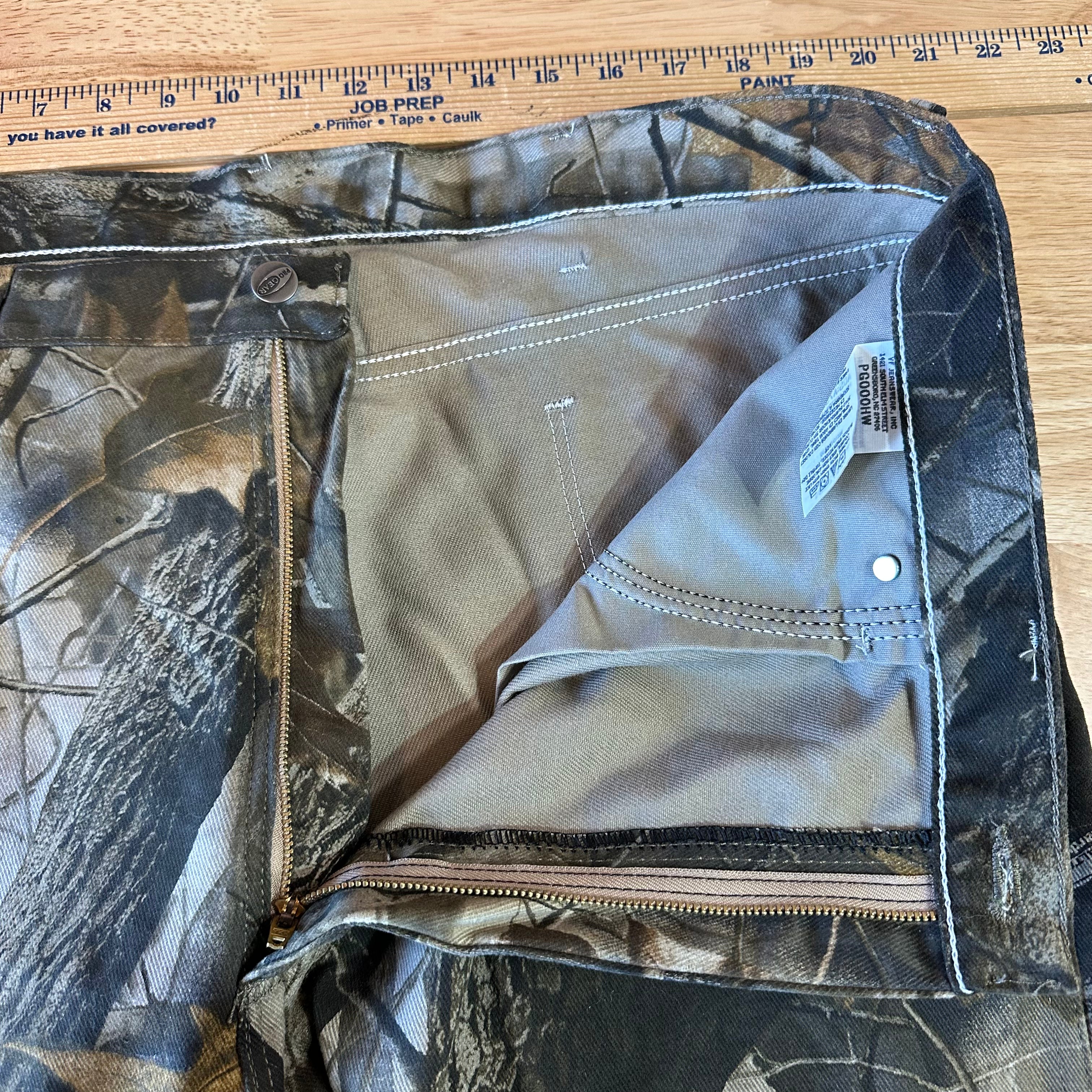 Wrangler Pro Gear Cargo Pants Mens 40x30 Brown Real Tree Camo Hunting Outdoors