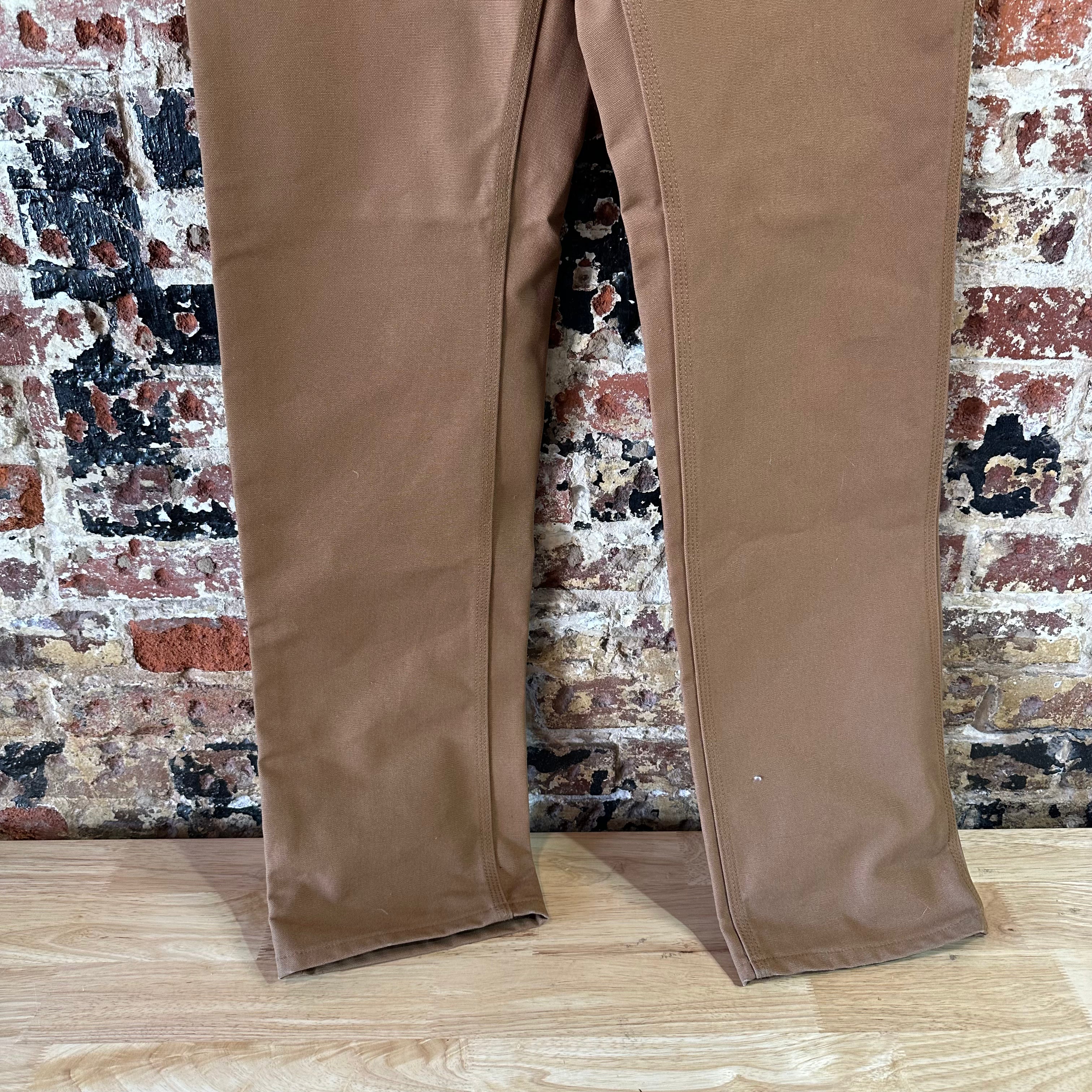 Carhartt FR Flame Resistant Work Duck Canvas Pants Mens 31x36 FRB229 Brown New