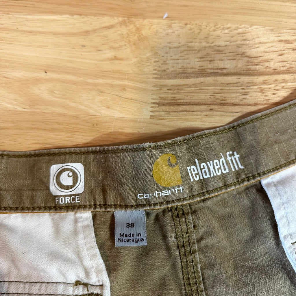 Carhartt Cargo Tan Shorts Mens 38