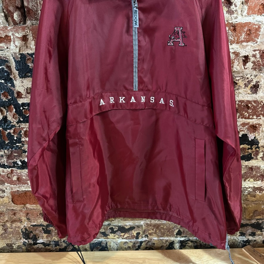 VTG Red Oak Mens Large REd Windbreaker