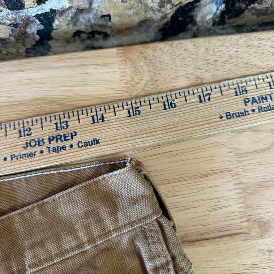 Dickies Mens 30x32 Duck Canvas Carpenter Brown Utility Pants Grunge Work