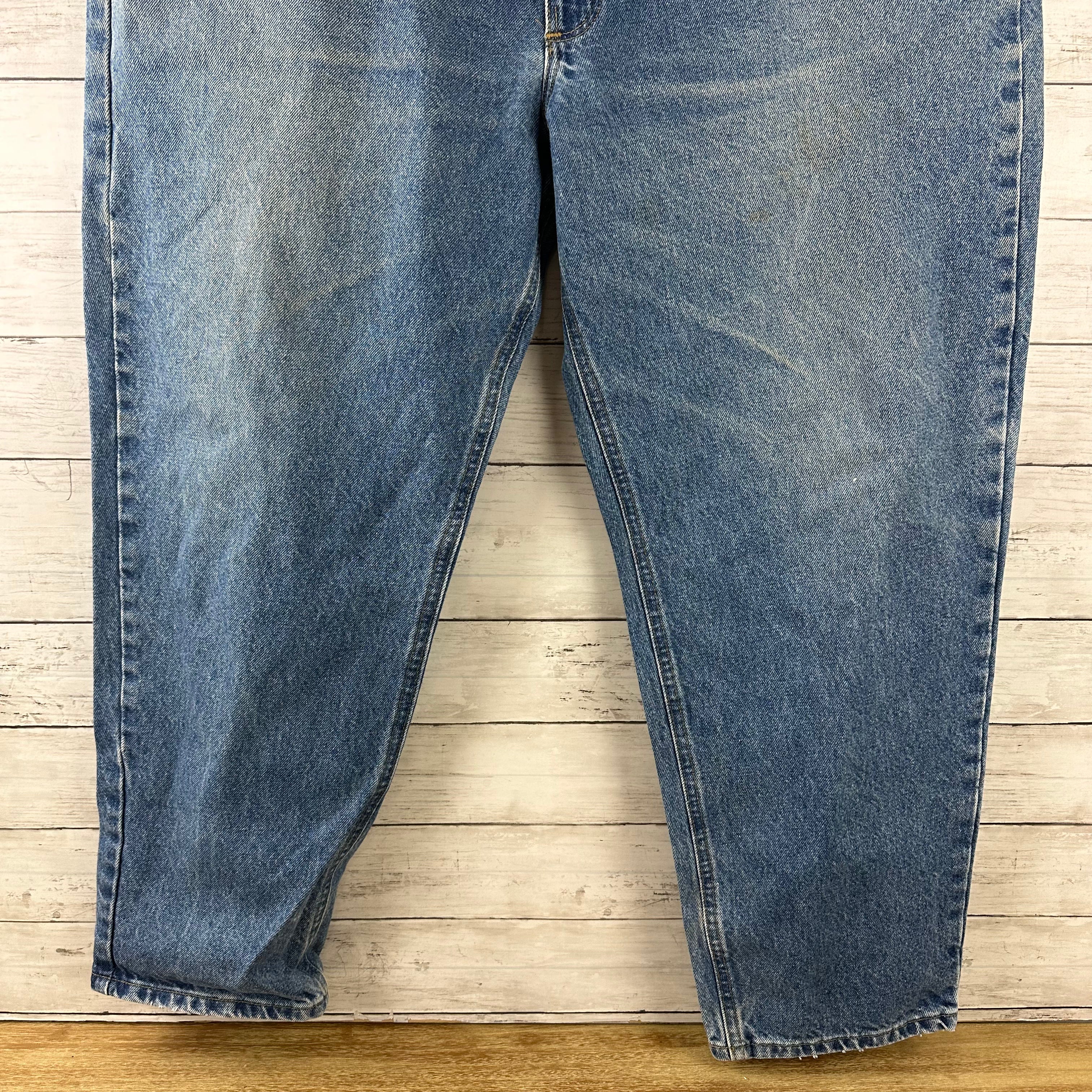 Carhartt Relaxed Fit Mens 44x30 Jeans Workwear Work B17 Denim (measures 42x29)