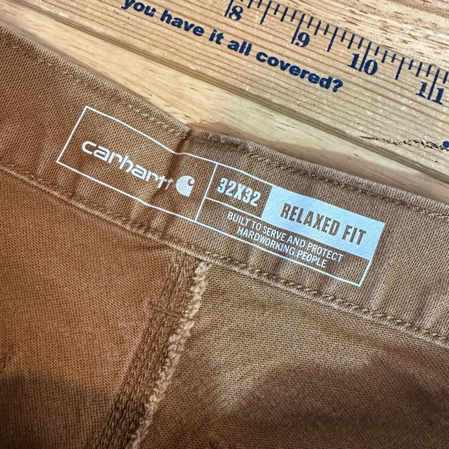Carhartt Double Knee Brown Mens 32x32 Pants
