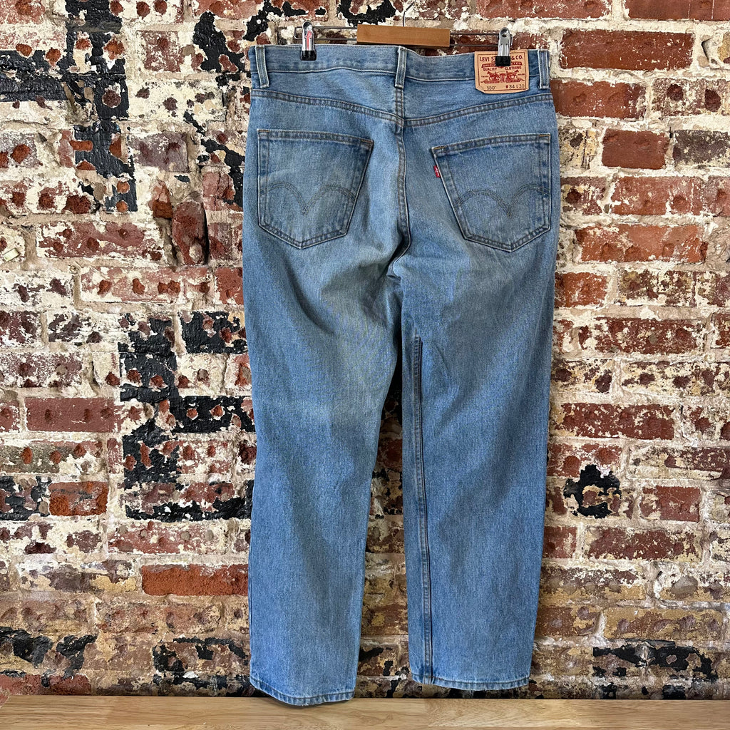 Levi's 550 Jeans Mens 34x30 Blue Cotton Denim Medium wash Relaxed Fit