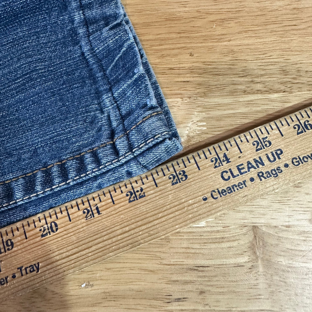 Ariat FR Jeans Men's 35x23.5 M7 Slim Straight Blue denim *HEMMED