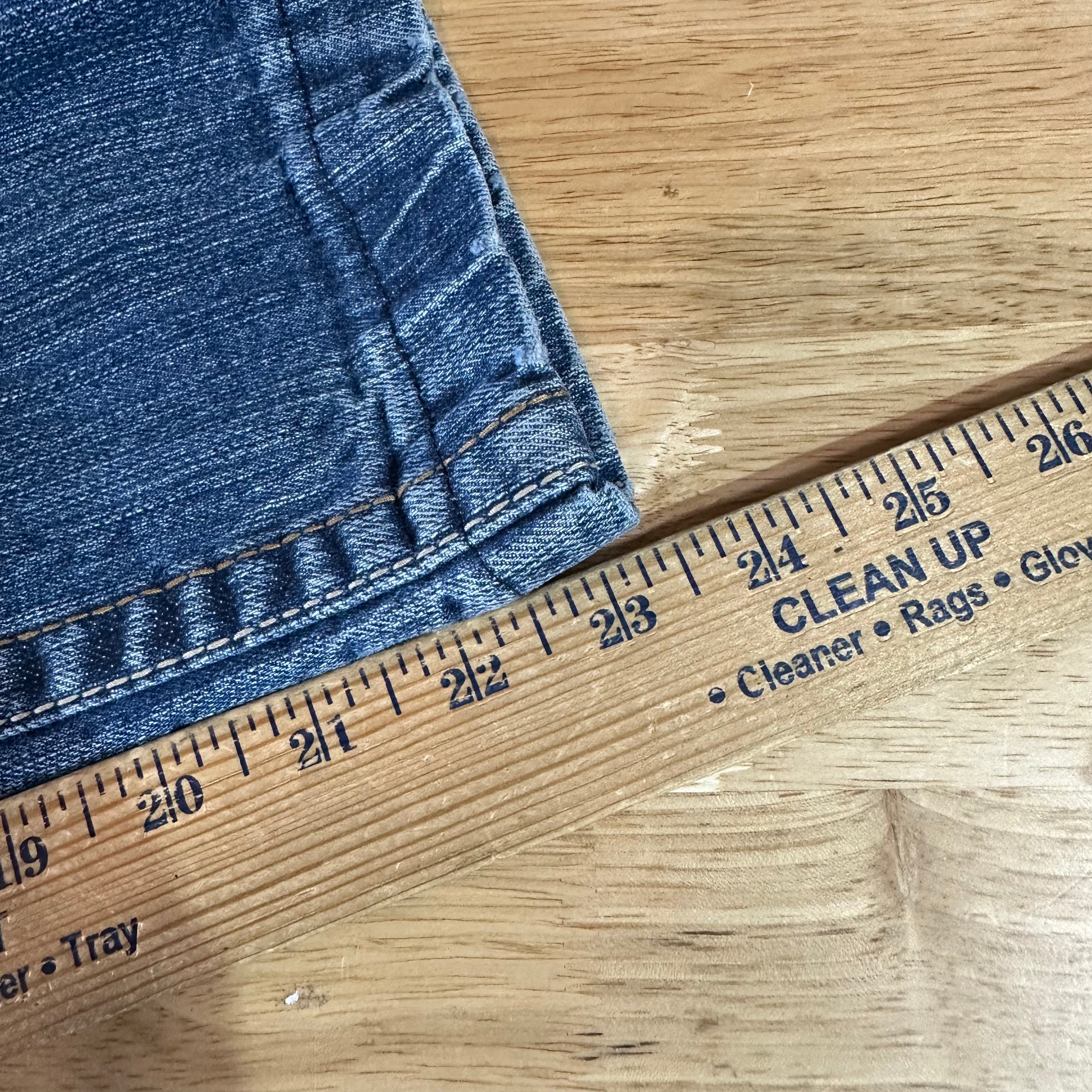 Ariat FR Jeans Men's 35x23.5 M7 Slim Straight Blue denim *HEMMED