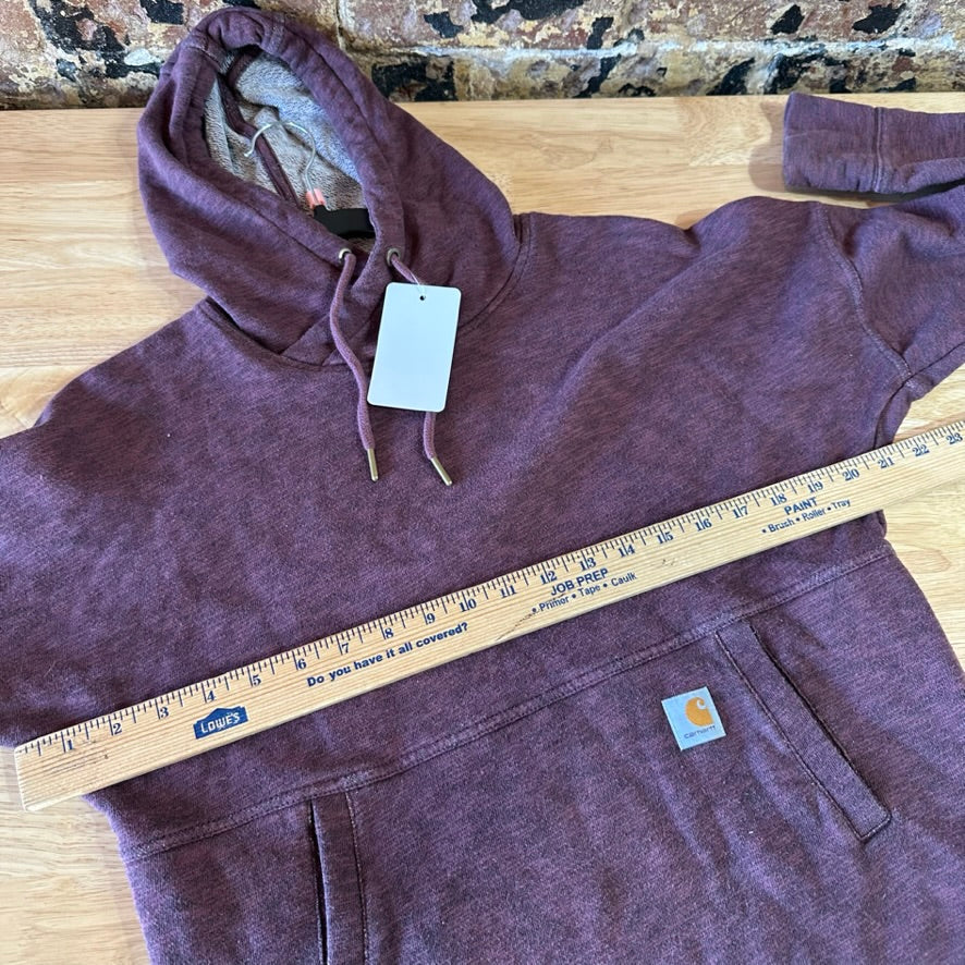 Carhartt Womens Small Purple Hoodie newberry cowl Neck