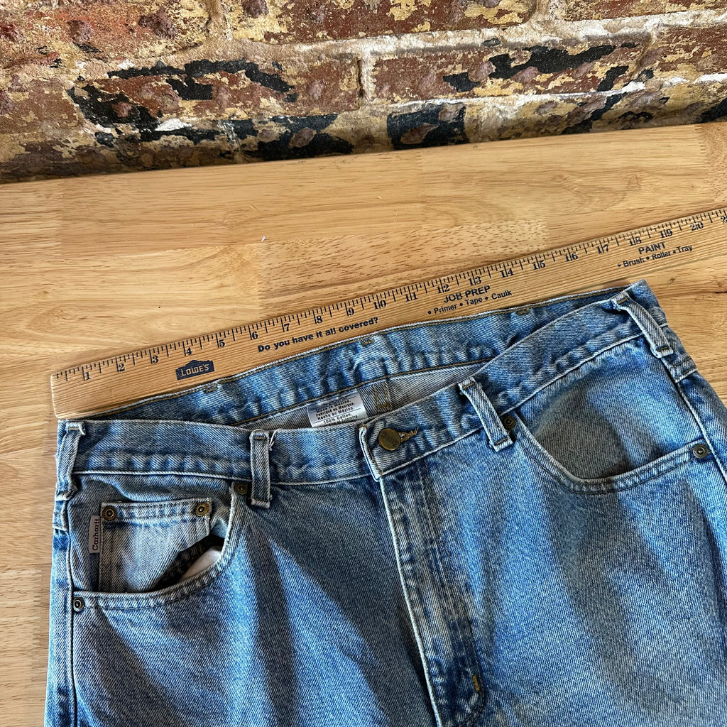 Carhartt Mens 36x34 Blue Jeans
