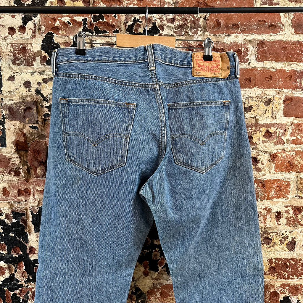 Levi's 501 Mens 36x34 Blue Jeans