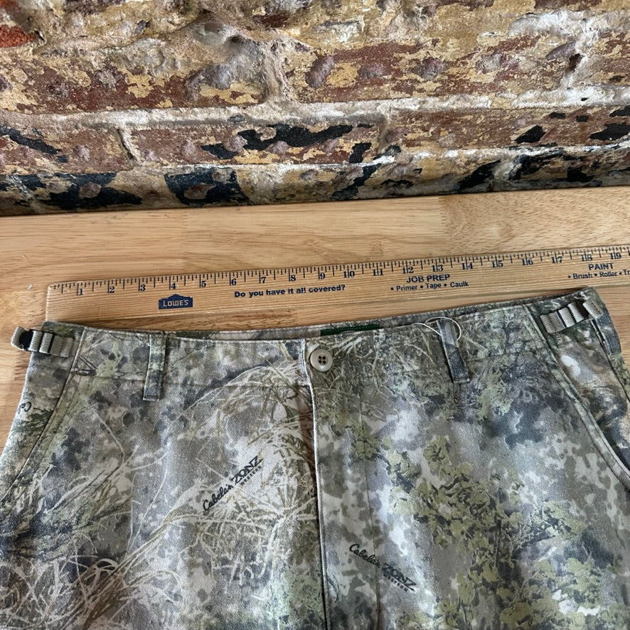 Cabela's Camo Cargo Pants Zonz Hunting Sz 36 Reg Adjustable Outdoor Gear