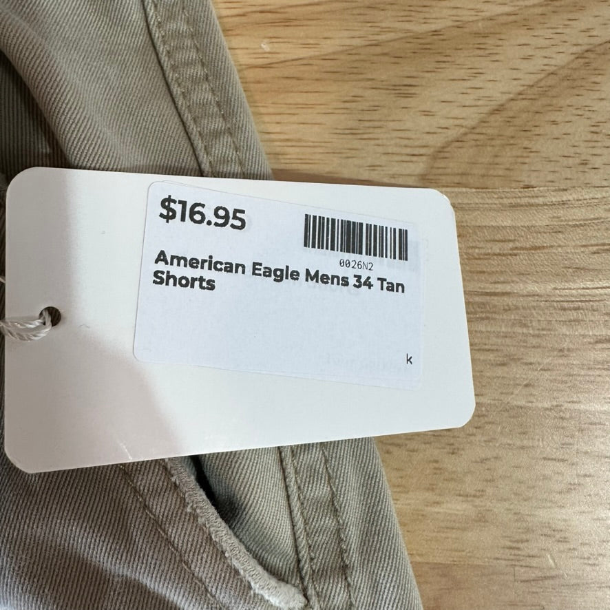 American Eagle Mens 34 Tan Shorts