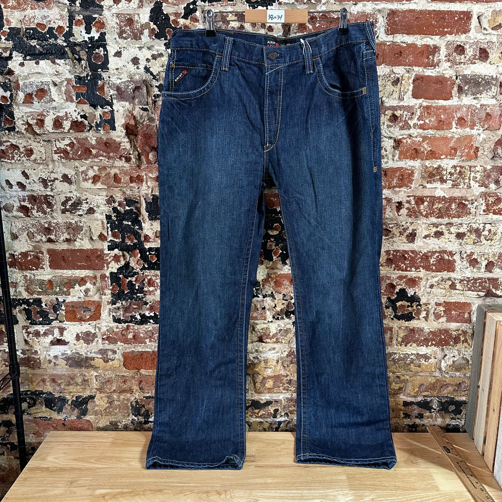 Ariat FR Mens 38x34 Blue Jeans